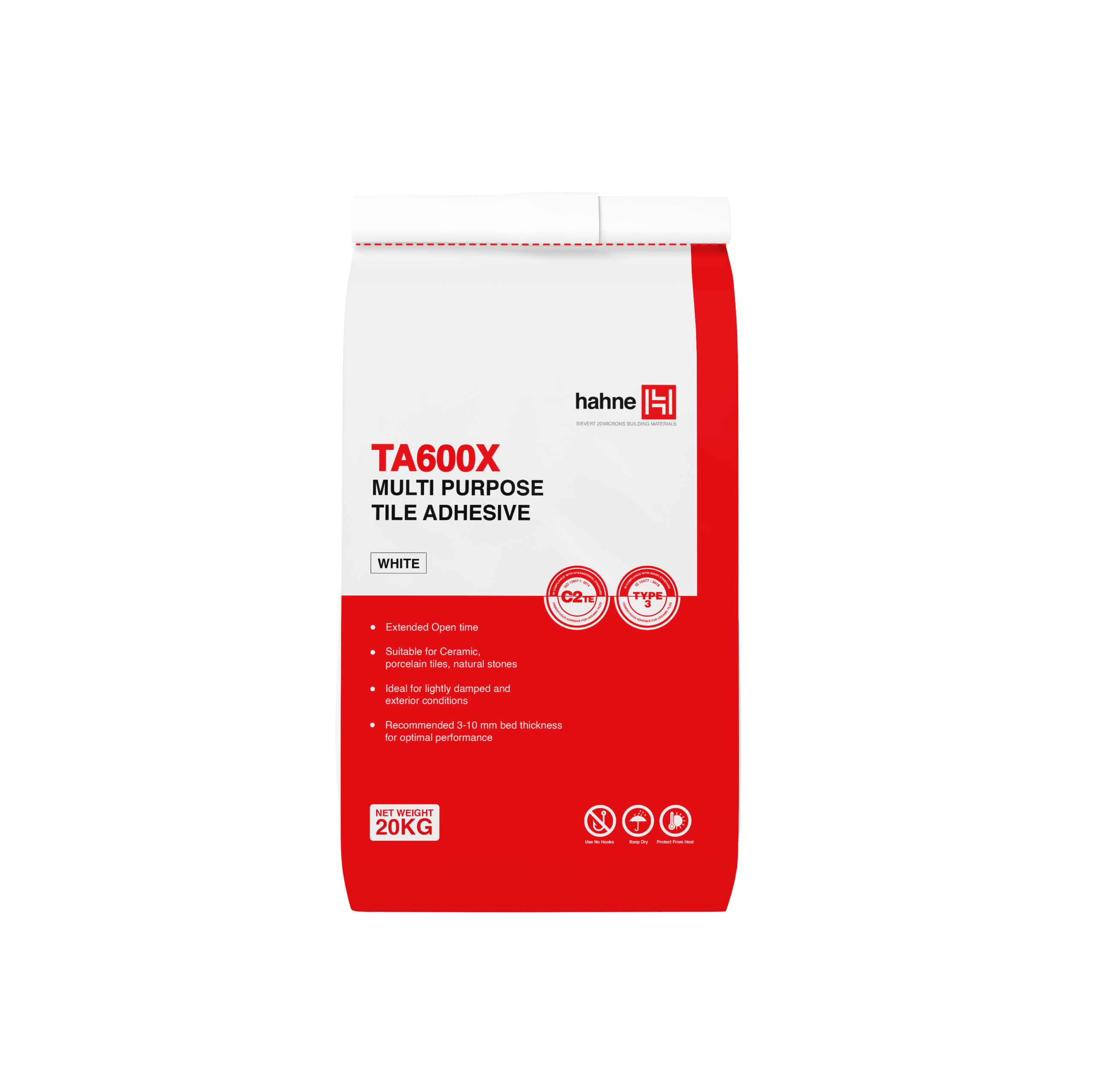 TA600X Multi Purpose Heavy Tile Adhesive - White Front